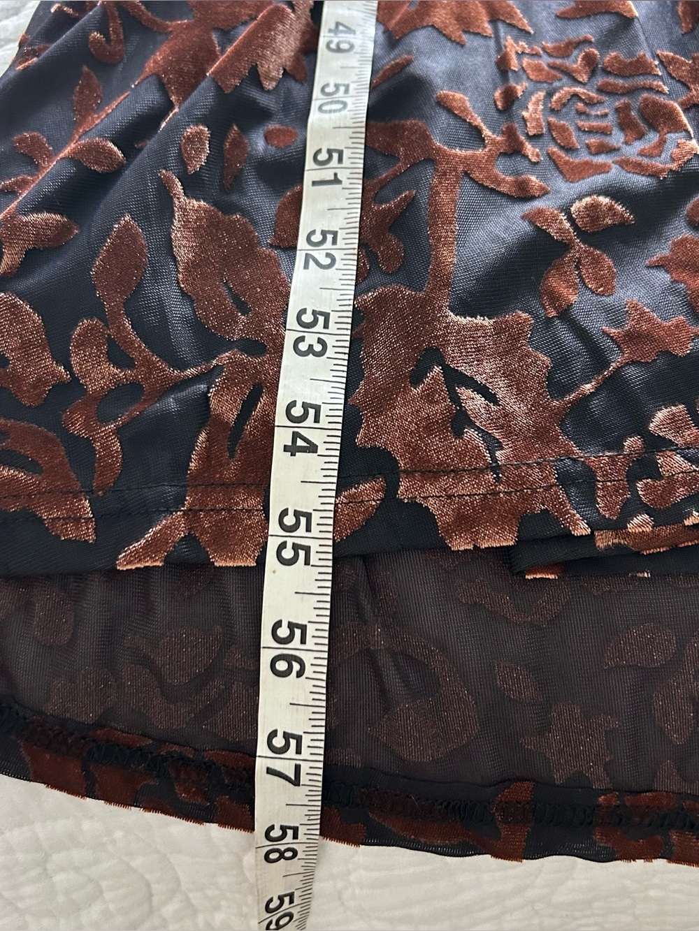 Baltic Born Leslie Velvet Maxi Dress Womens XL Black Bronze Floral Boho Formal - Picture 12 of 12